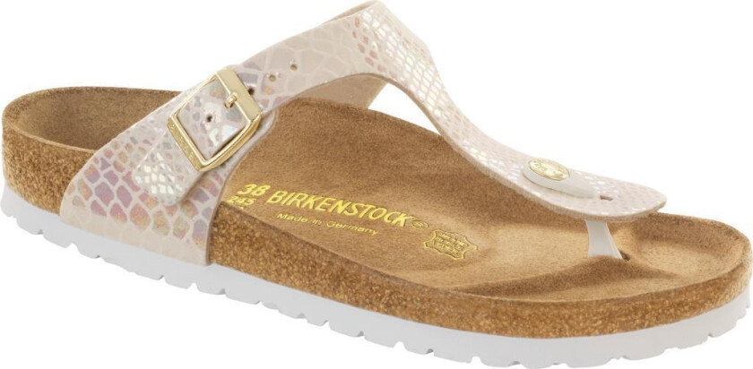 - GIZEH Birko-Flor Narrow - Shiny Snake Cream