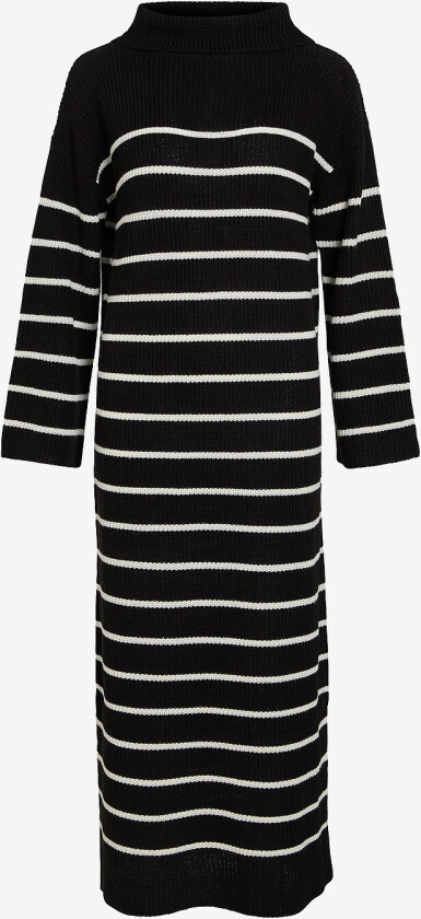 Maxikjole viVigga Roll Neck Knit Dress/ka/cur - Svart