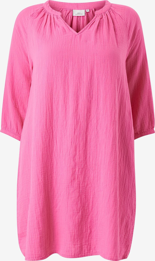 Kjole carThyra 3/4 V-neck Knee Dress Wvn - Rosa