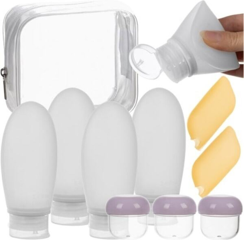 10-Delar - Reseförpackningar - Flask till Resa / Reseflaskor & Necessär