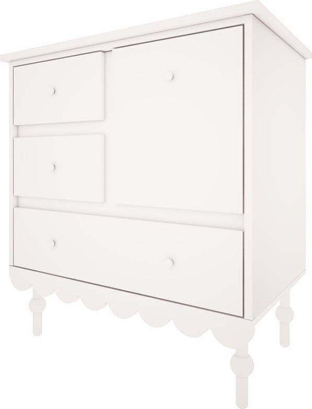 Babushka Kommode, Hvit - Hyller & Skap