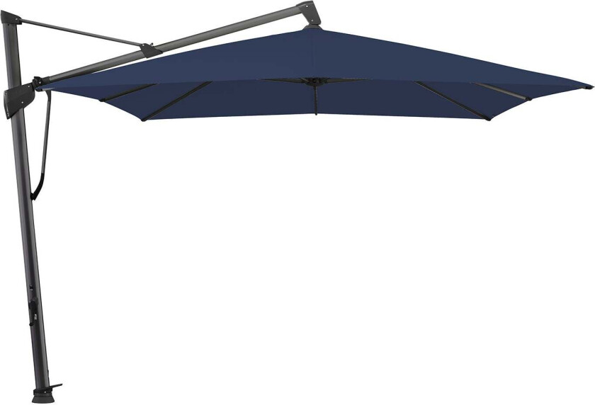 Bilde av Sombrano S+ fritthengende parasoll 400 x 300 cm kat.5 antrasitt aluminium / 530 Atlantic