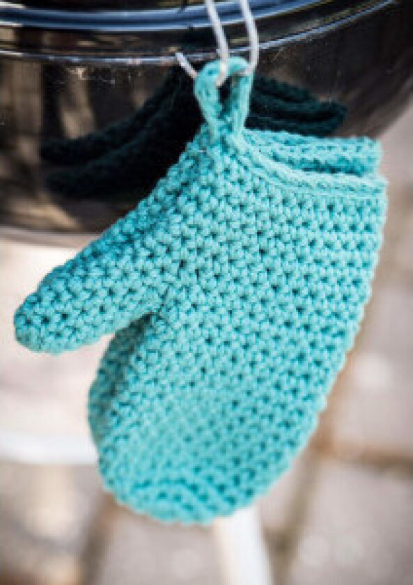 Grillhansker - Grillhanske Hekleoppskrift - Onesize