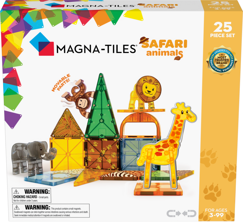 Bilde av Magna-Tiles - Safari Animals 25 pcs set - (90220)