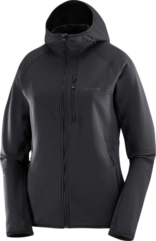 Women's Essential Lightwarm Hoodie Deep Black