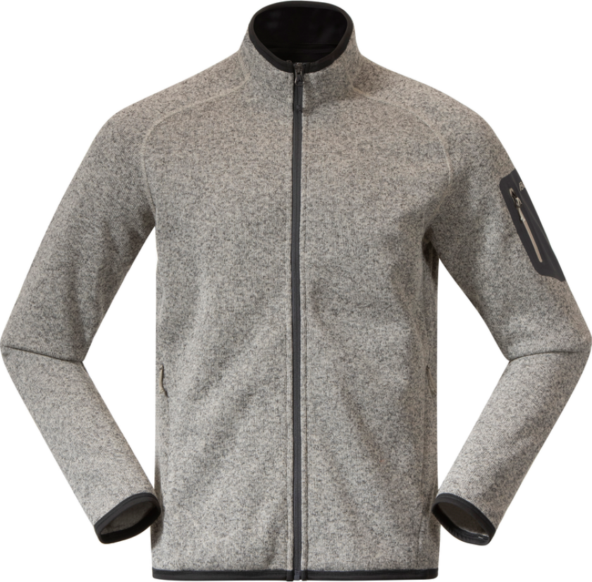 Men's Kamphaug Knitted Jacket M, Chalk Sand