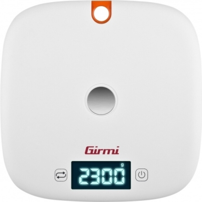 Ps02, Elektronisk Kjøkkenvekt, 5 Kg, 1 G, Oransje, Hvit, Benkeplate, Rund
