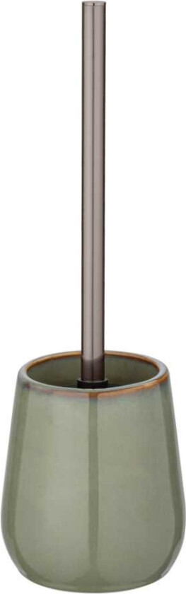 24879100, Toalettbørste Og Holder, Grønn, Keramisk, Plast, Moderne, 105 Mm