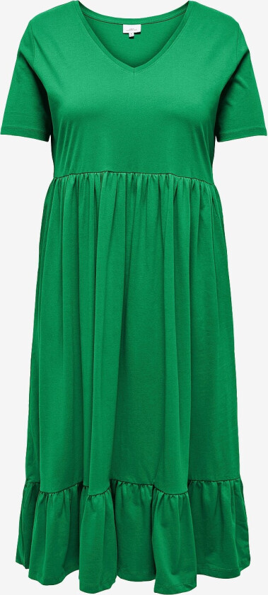 Kjole carMay Life S/S Peplum Calf Dress - Grønn