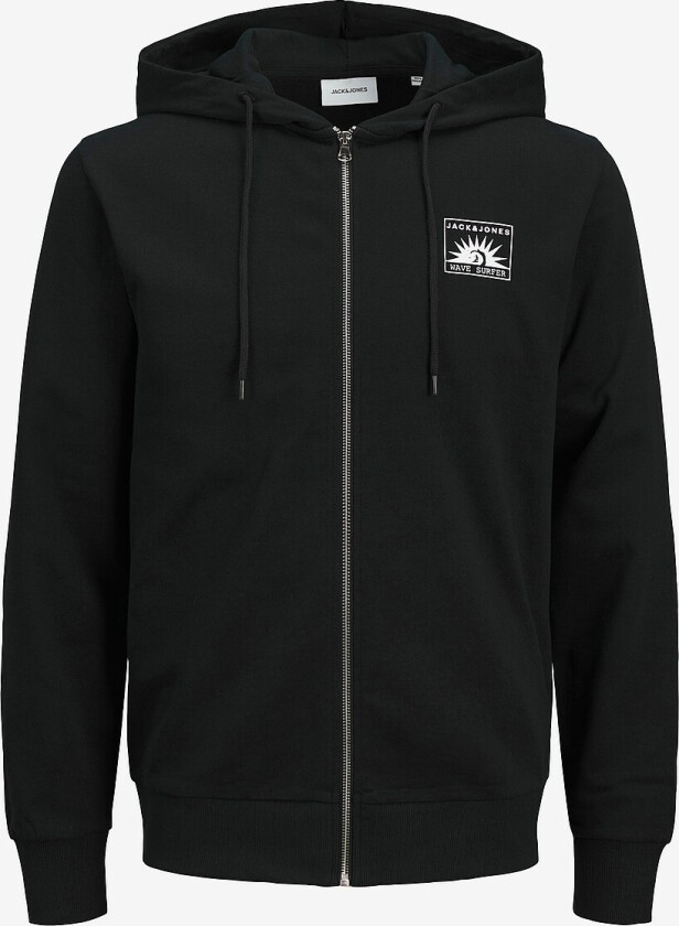 Hettegenser jjOne Color Summer Sweat Zip Hoodie - Svart