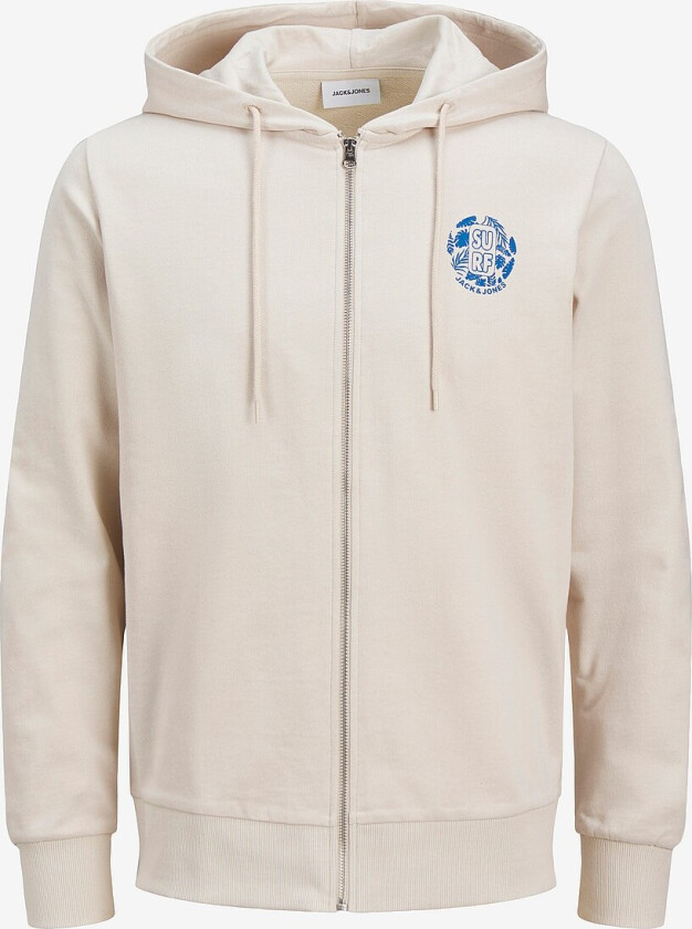 Hettegenser jjOne Color Summer Sweat Zip Hoodie - Grå
