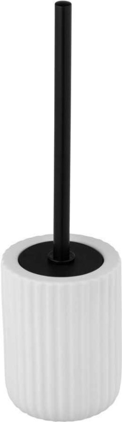 24799100, Toalettbørste Og Holder, Sort, Hvit, Keramisk, Rustfritt Stål, 420 Mm, 11,5 Cm