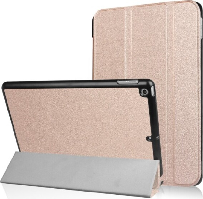 iPad 9.7" (2017/ 2018) Slim Fit Trifoldbart deksel - Rose Gull Gold
