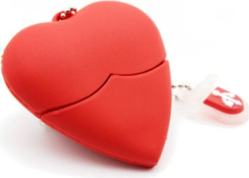 USB-minnepinne 32 GB - Hjerte Red