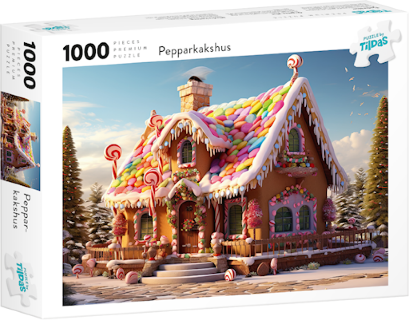 Puslespill pepperkakehus 1000 brikker, Tildas