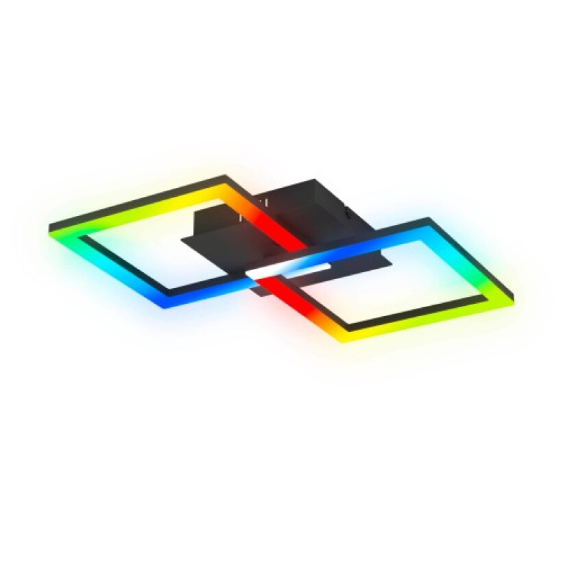 taklampe med farget lys og mikrofon