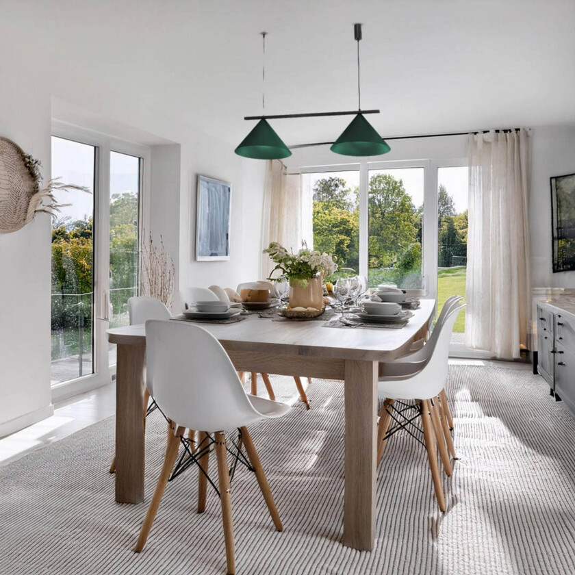 Capital hengelampe, grønn, 2 lyskilder, Ø 46 cm, GX53