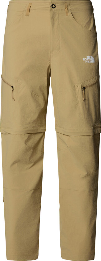 Men's Exploration Convertible Tapered Pants Khaki Stone