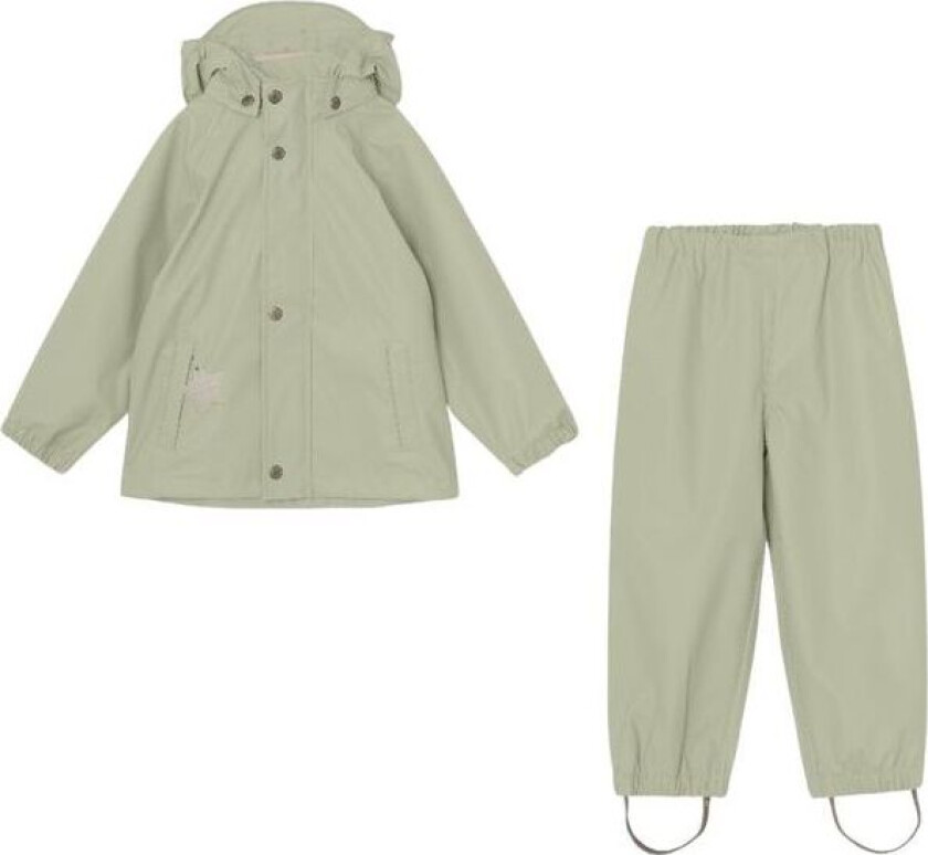 Mini A Ture Reinar regnsett til barn, tea green