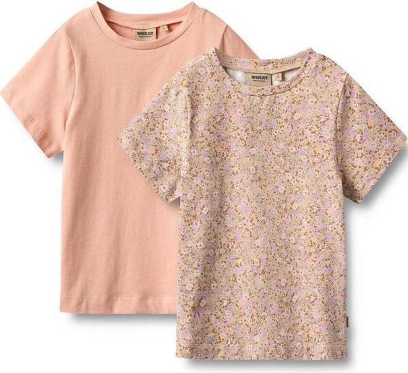 Manna 2-pack t-skjorte til barn, flower meadow