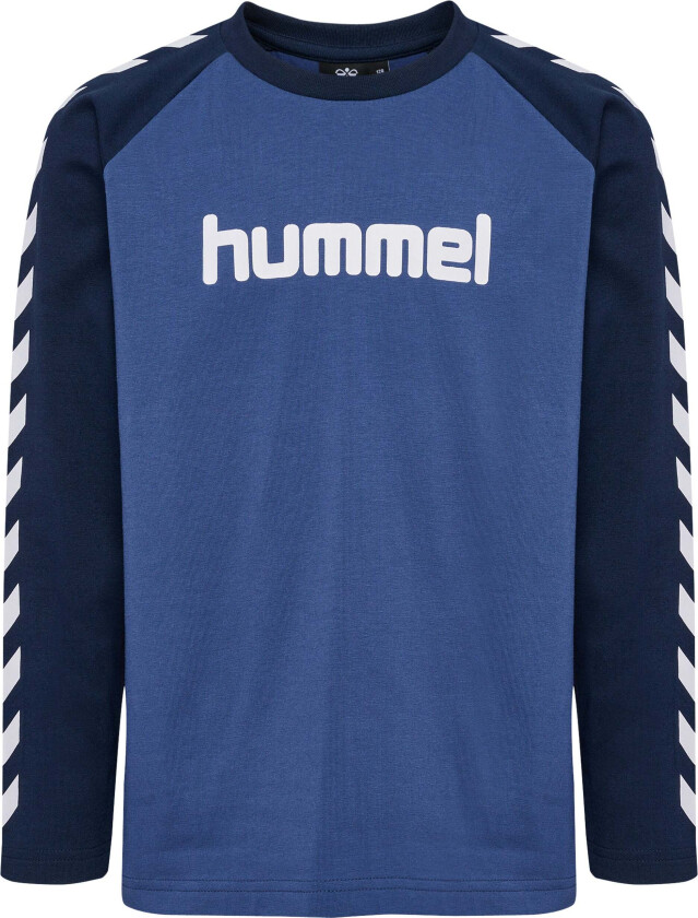 Boys Langermet T-skjorte, True Navy, 104 - T skjorter & Topper - Bomull