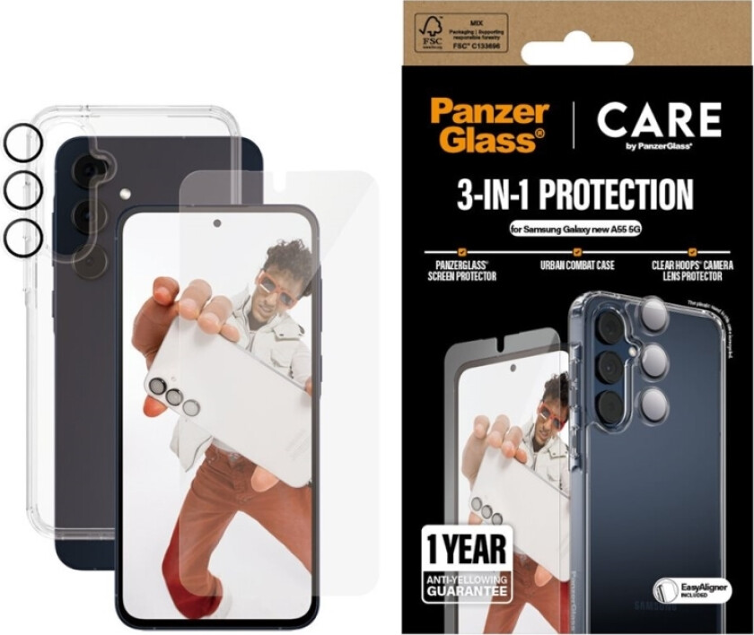 Panzerglass Care Flagship 3-In-1 Bundle Samsung Galaxy A56 5G (Crrchnug38380)