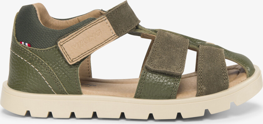 Furu Barefoot Sandal 2V Kids Green Velcro