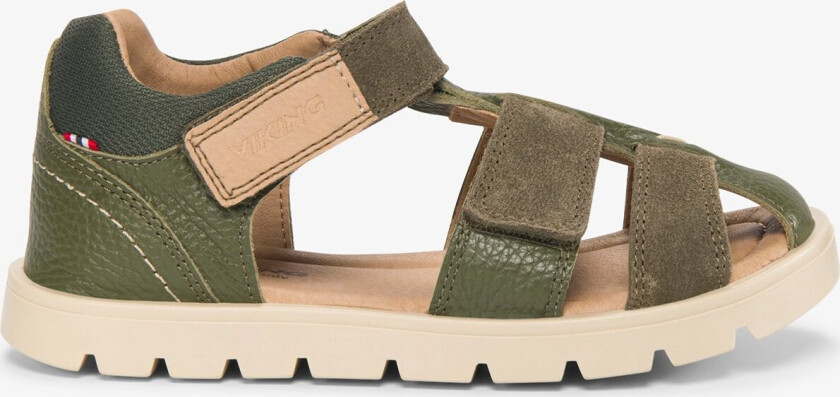 Furu Barefoot Sandal 2V Kids Green Velcro