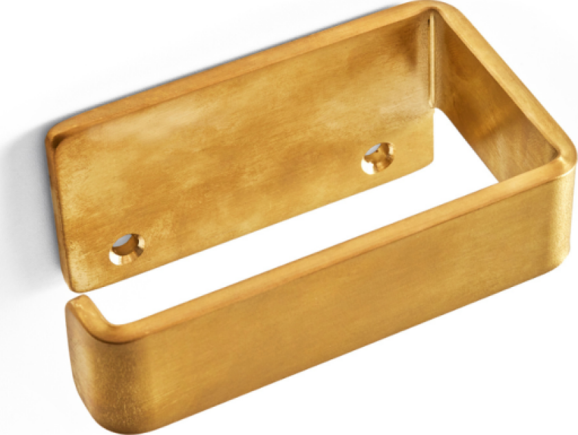 Design dorullholder, venstre, børstet messing