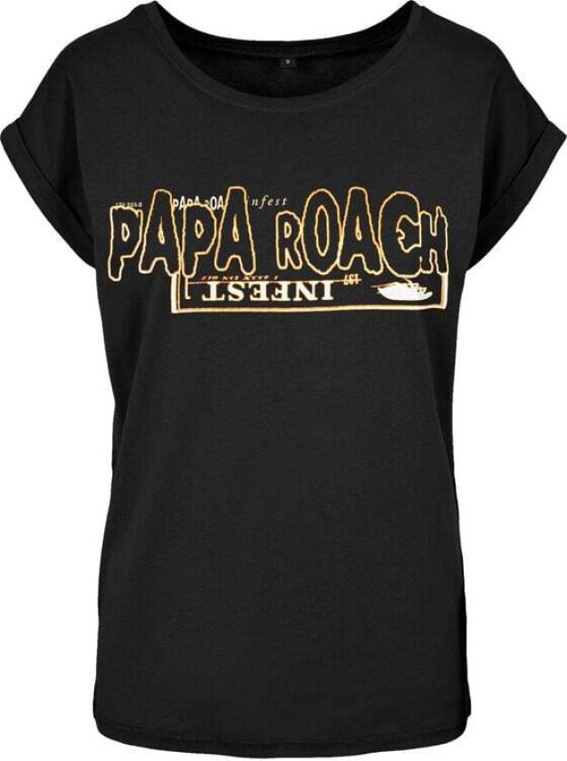 T-skjorte - Horizontal - S til XL - Damer - svart