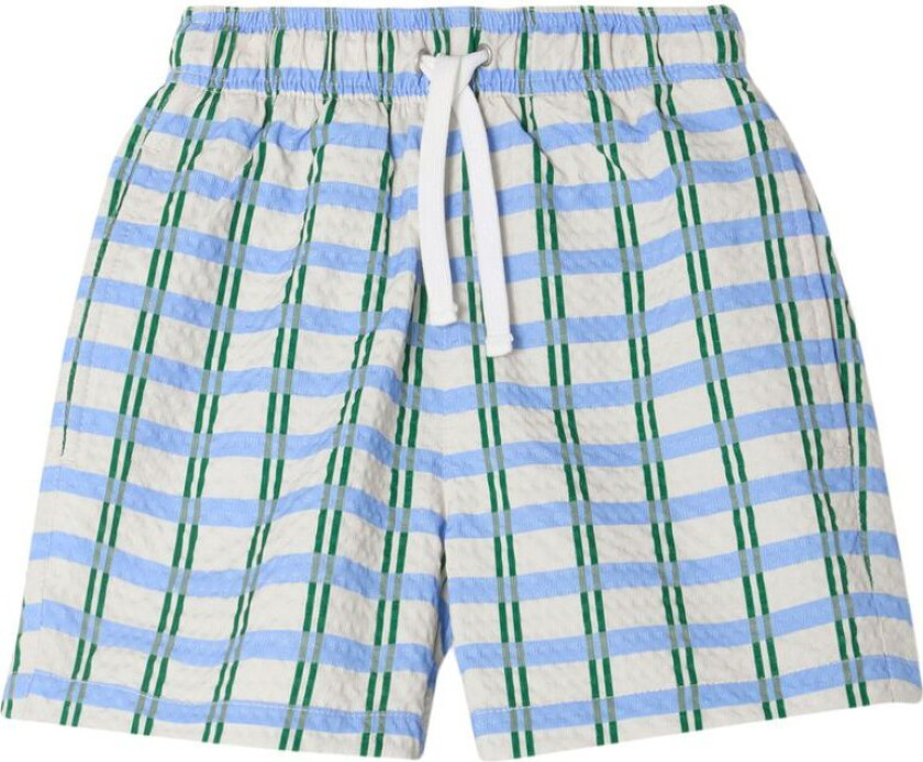 Badeshorts Check Mar | Grønn | 110/116 cm