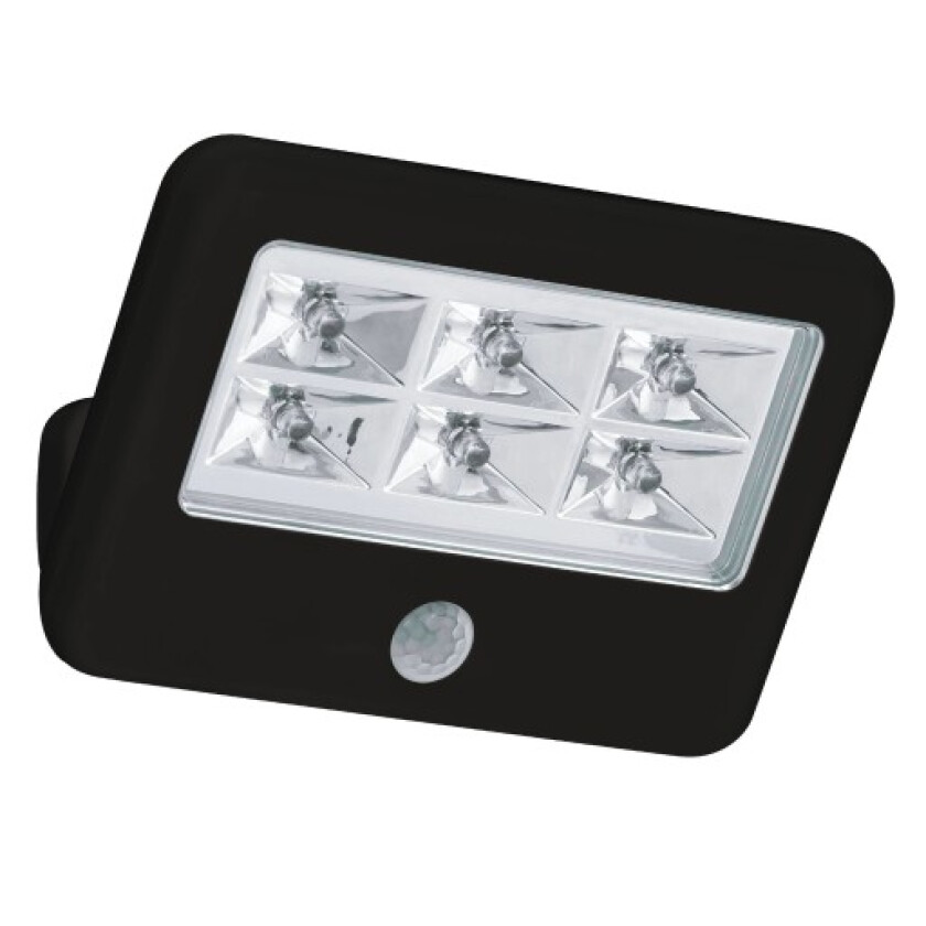 Gavello batterilampe med sensor, sort