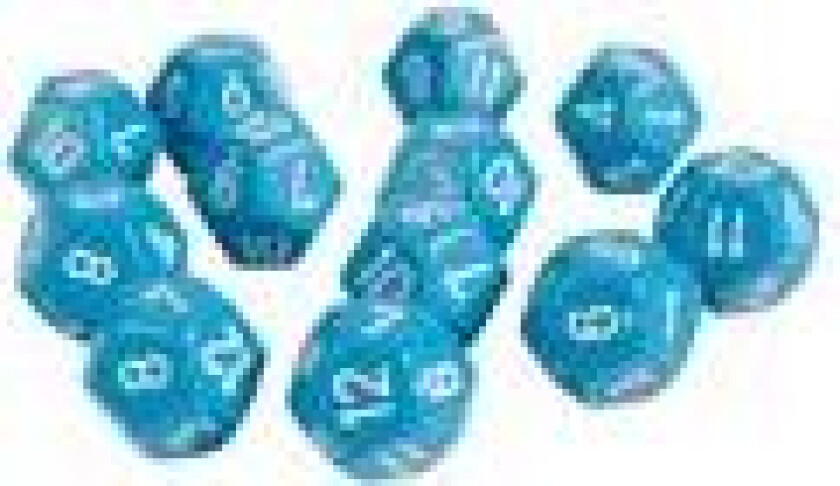 Terning, 12 sider med tal fra 1 til 12 (12 stk.)