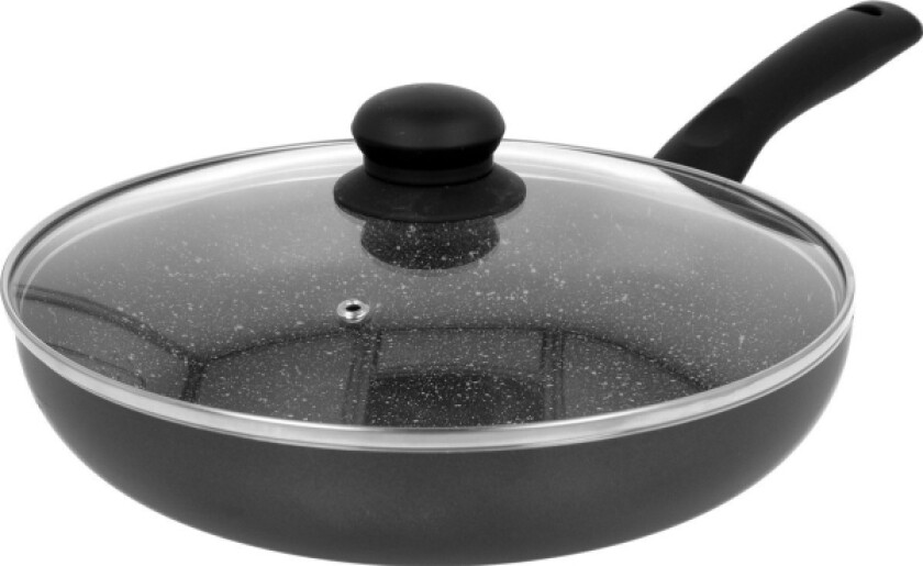 Stekepanne Med Marmorbelegg 16Cm Med Lokk Brunbeste Bb-2837