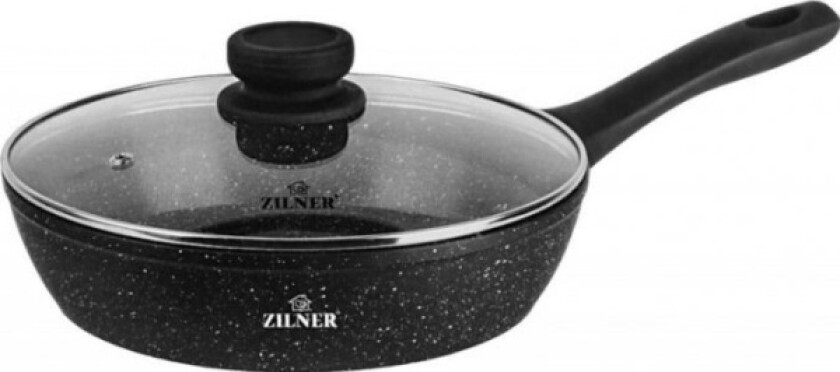 Stekepanne Zilner Deep Steekepanne 26Cm 2,6L Marmor Med Lokk Zilner Zl-7716