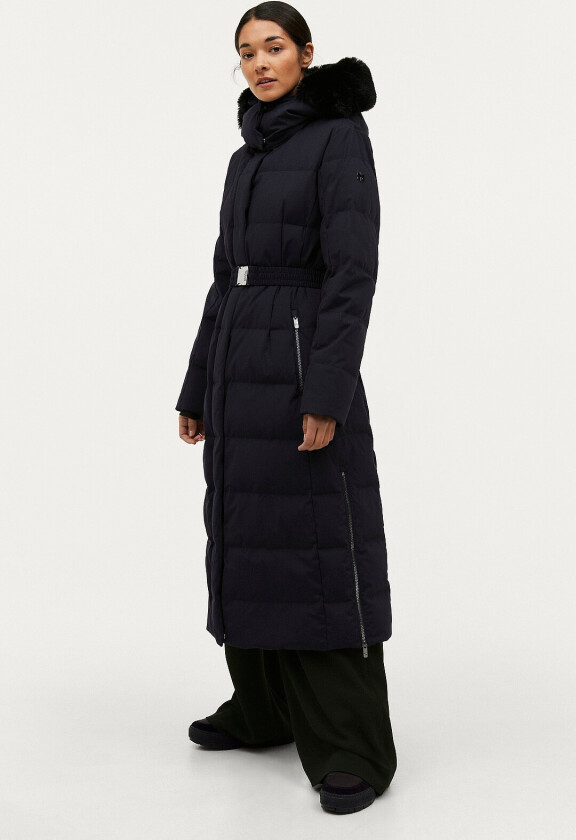 Dunkåpe Gold Long Down Coat Matte - Blå