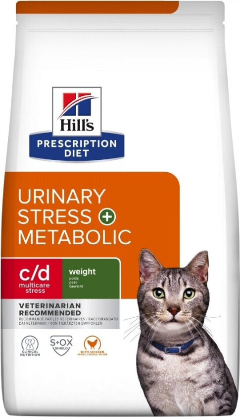 Hill's Prescription Diet Feline c/d Urinary Stress + Metabolic Chicken (8 kg)