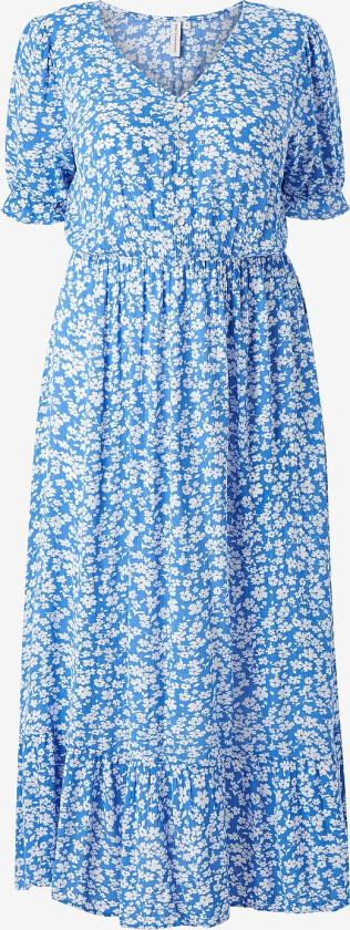 Maxikjole carChianti S/S Long Dress Wvn - Blå