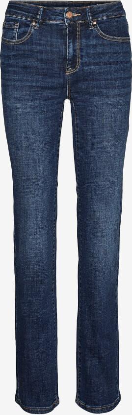 Jeans vmFlash MR Straight Jeans LI3300 - Blå