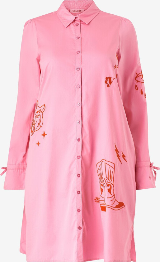 Skjortekjole Lucy 159 - Dress - Rosa