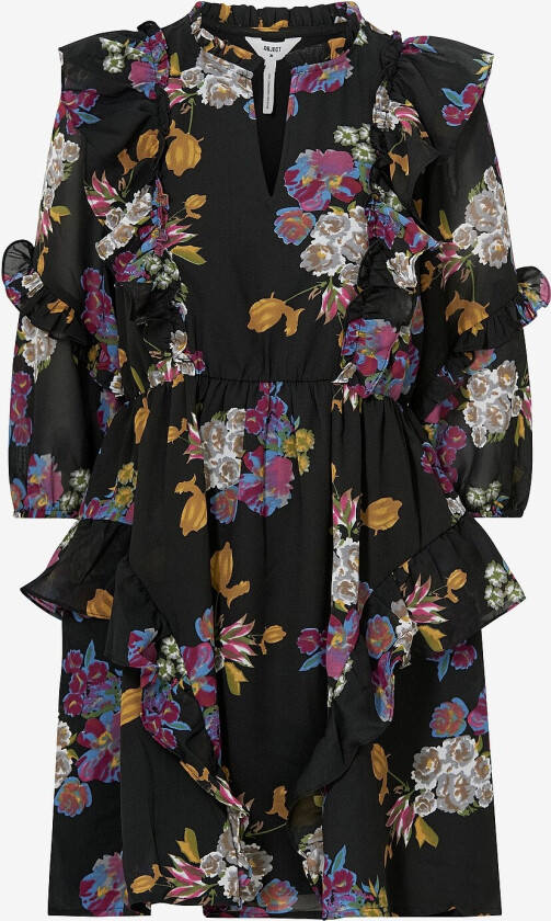 Kjole objMila 3/4 Dress - Svart