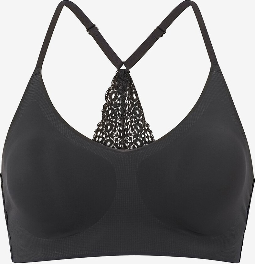 Bh-topp Pullower Lace Back Bra - Svart