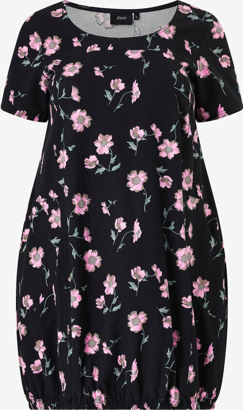 Kjole jEasy S/S Aop Dress - Svart