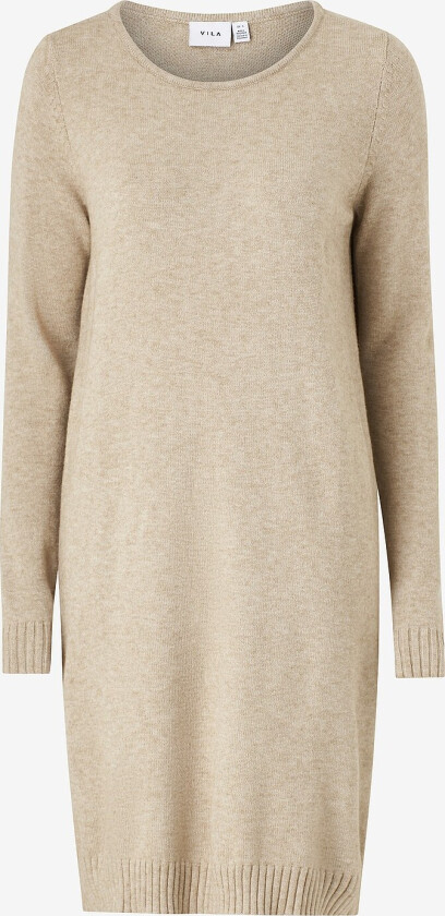Kjole viRil L/s Knit - Natur
