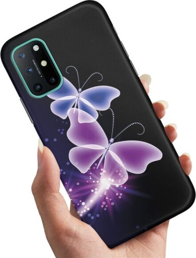 OnePlus 8T - Deksel/Mobildeksel Lilla Sommerfugler