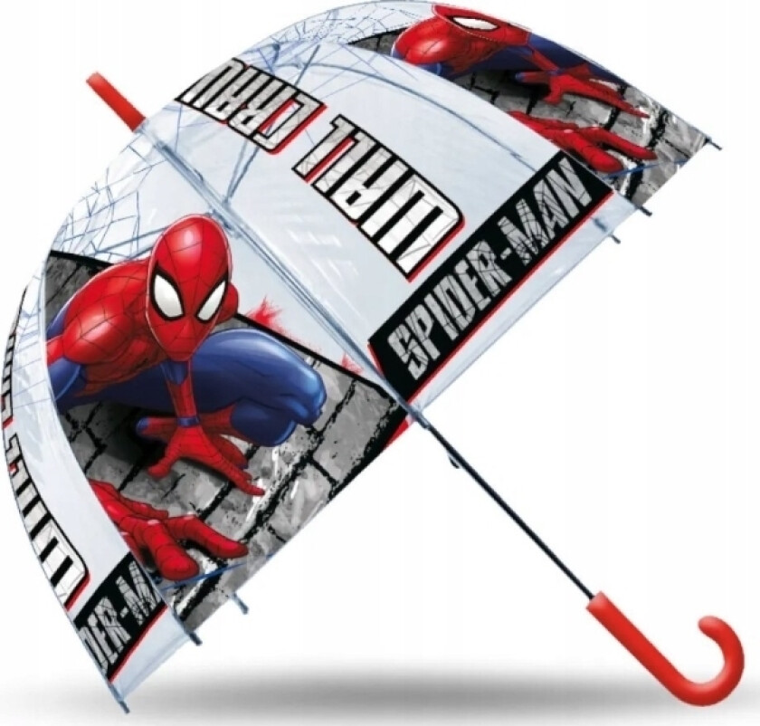 Transparent Automatisk Paraply 48Cm Spiderman Sp50024