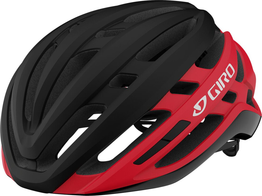 Agilis Mips Matte Sort/Lys Rød M, Matte Sort/Lys Rød