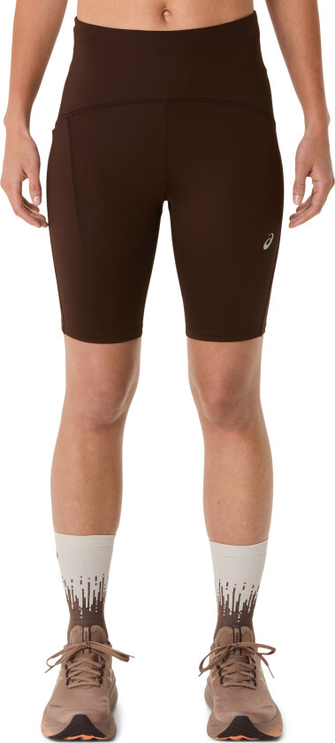 Asics Women's Road High Waist 8in Sprinter Coffee