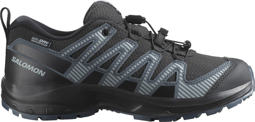 Kids' XA Pro V8 Waterproof Black/turbulence/quarry
