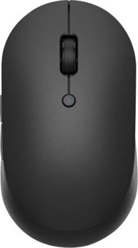 Mi Dual Mode - Silent Edition - Mus - Optisk - 5 Knapper - Trådløs - 2.4 Ghz, Bluetooth 4.2 Le - Usb Trådløs Mottaker - Svart